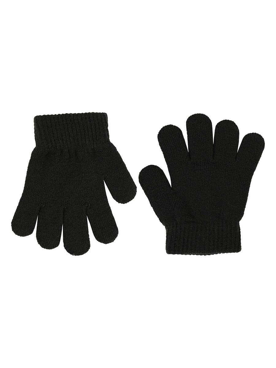 Pięciopalczaste rękawiczki dziecięce, czarne, Döll
