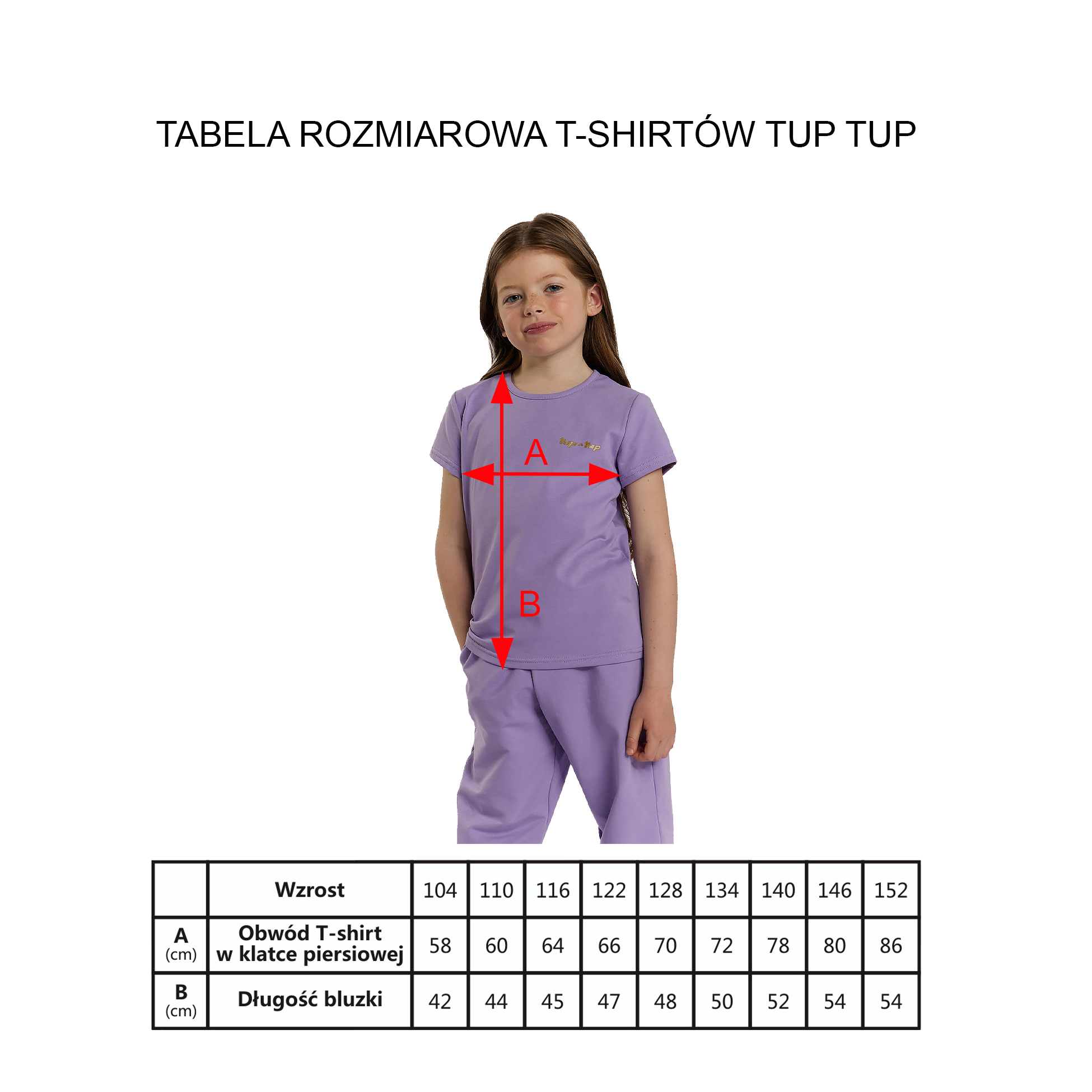 T-shirt dziewczęcy, czarny, Tup Tup