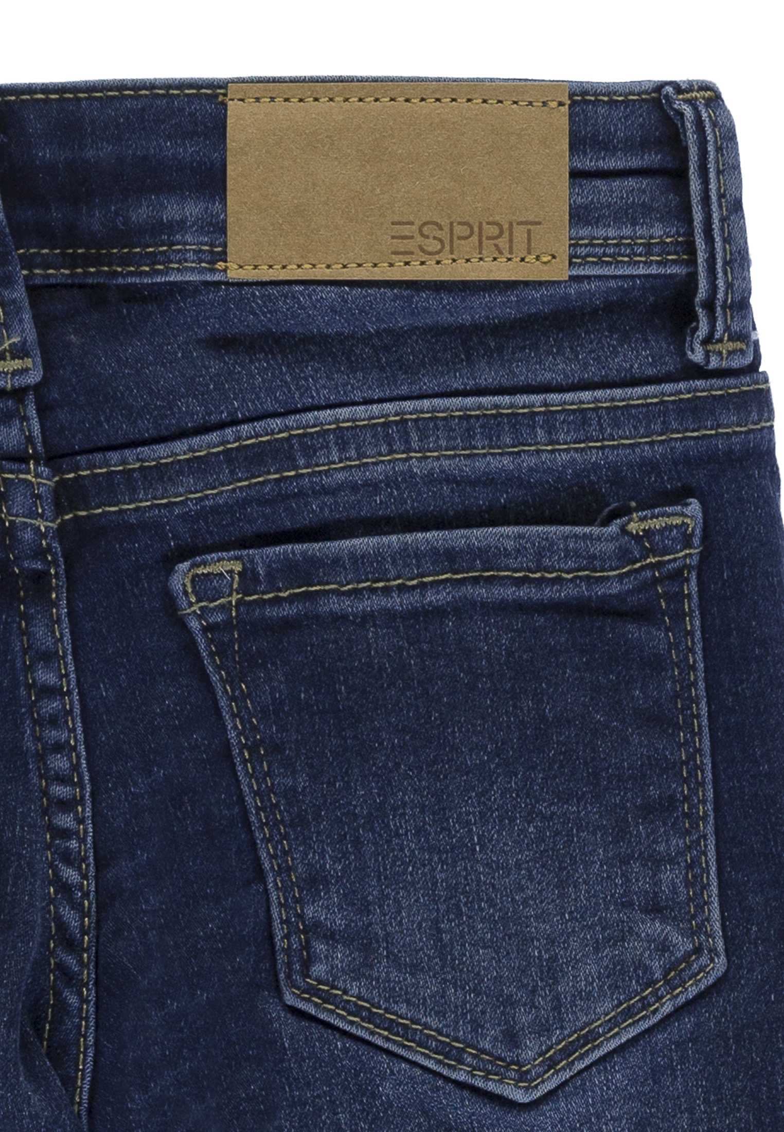 Dziewczęce spodnie jeansowe, regular fit, ciemnoniebieski, Esprit