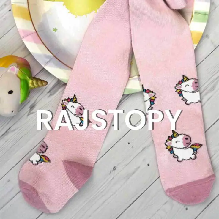 Różowe rajstopy dziecięce z motywem jednorożca - Odkryj kolekcję rajstop dla niemowląt w sklepie online
