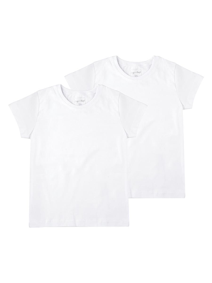 Dziewczęcy biały T-Shirt sportowy na wf 2-pack Tup Tup