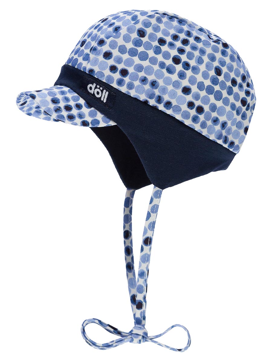 Wiązana czapka z daszkiem niebieska Döll