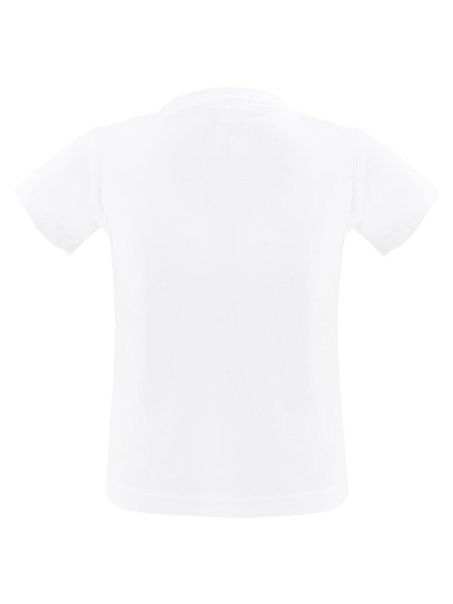 T-Shirt sportowy na wf dziecięcy, slim, biały, Tup Tup