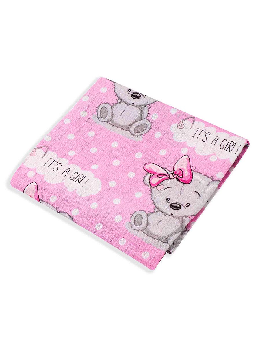 Pielucha tetrowa 3-pack różowe misie r. 70x80cm Tup Tup