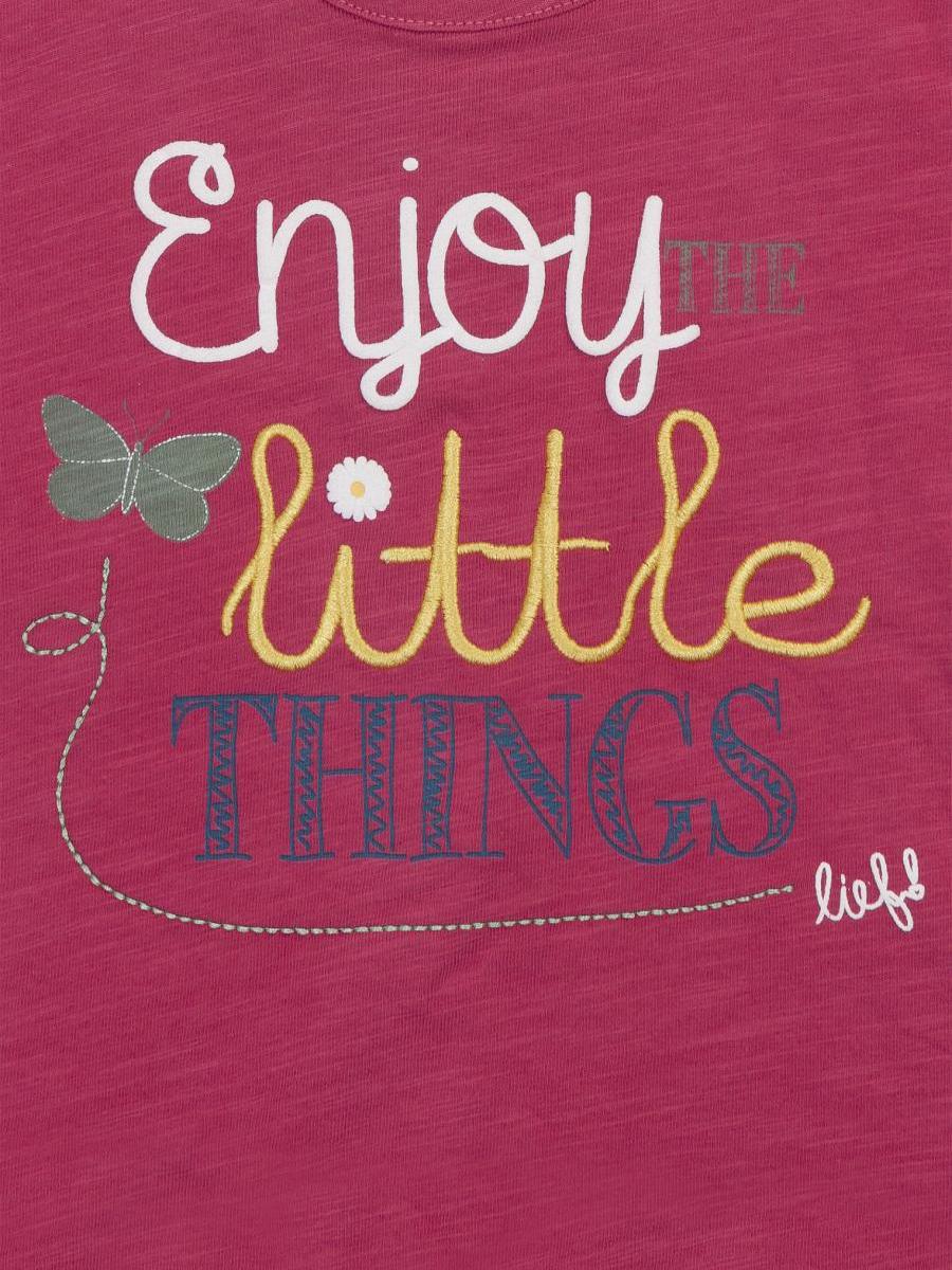 T-shirt dziewczęcy, różowy, Enjoy little things, Lief