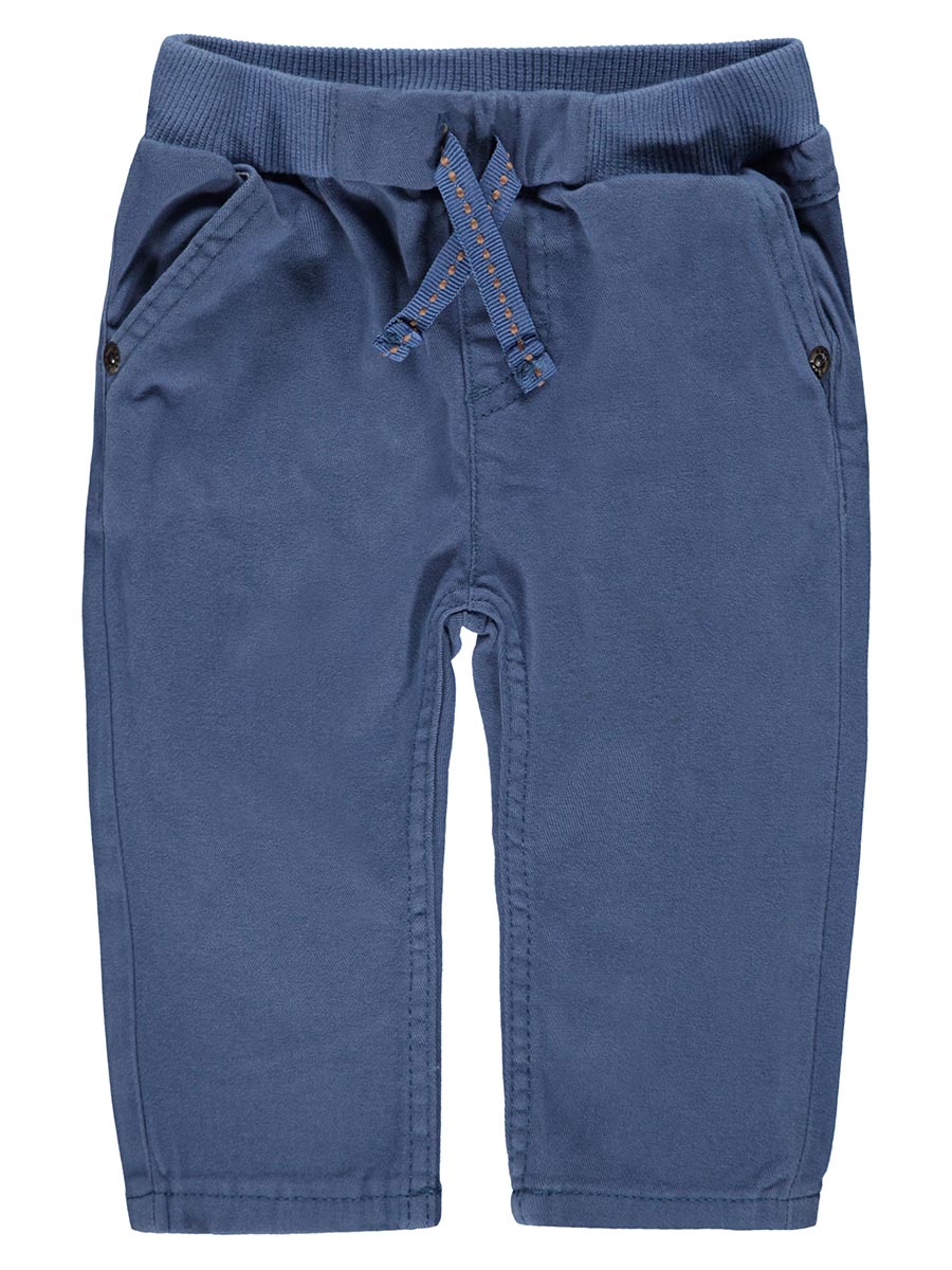 Niebieskie chłopięce spodnie z kieszeniami Kanz