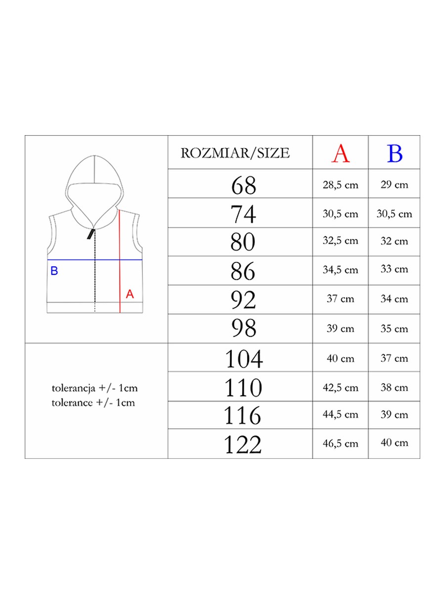 Bezrękawnik kamizelka z kapturem dla chłopca Nicol