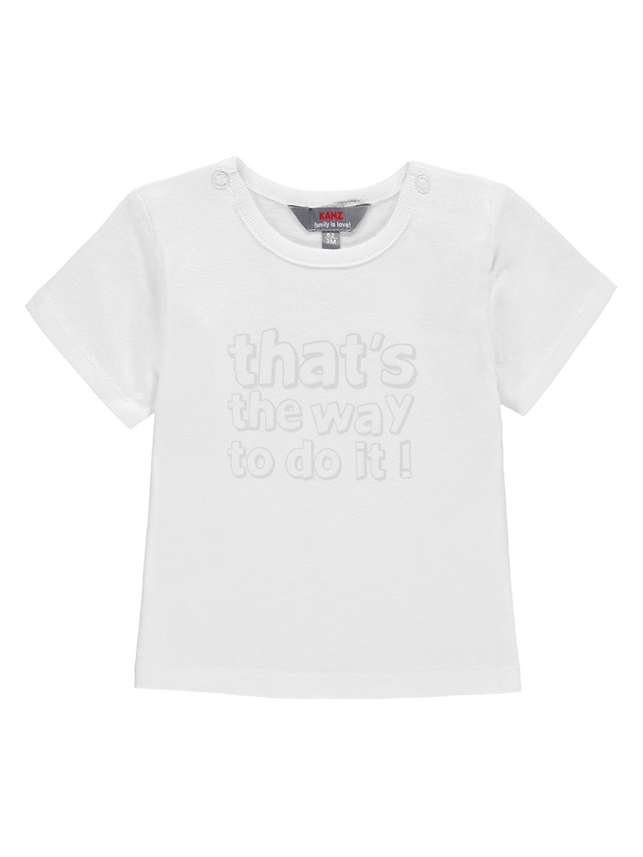 T-shirt niemowlęcy, biały, That's the way to do it!, Kanz