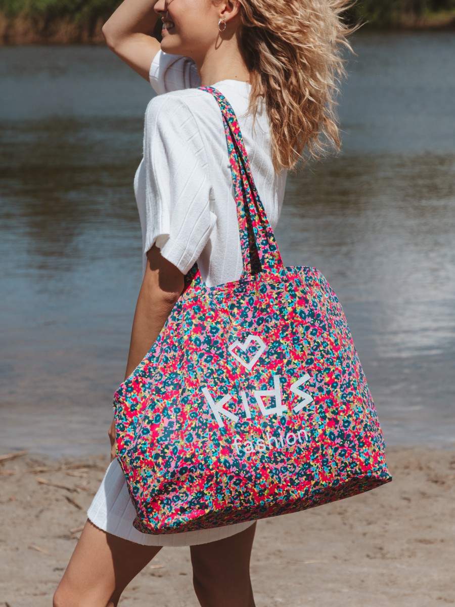 Torba shopper plażowa wielokolorowa