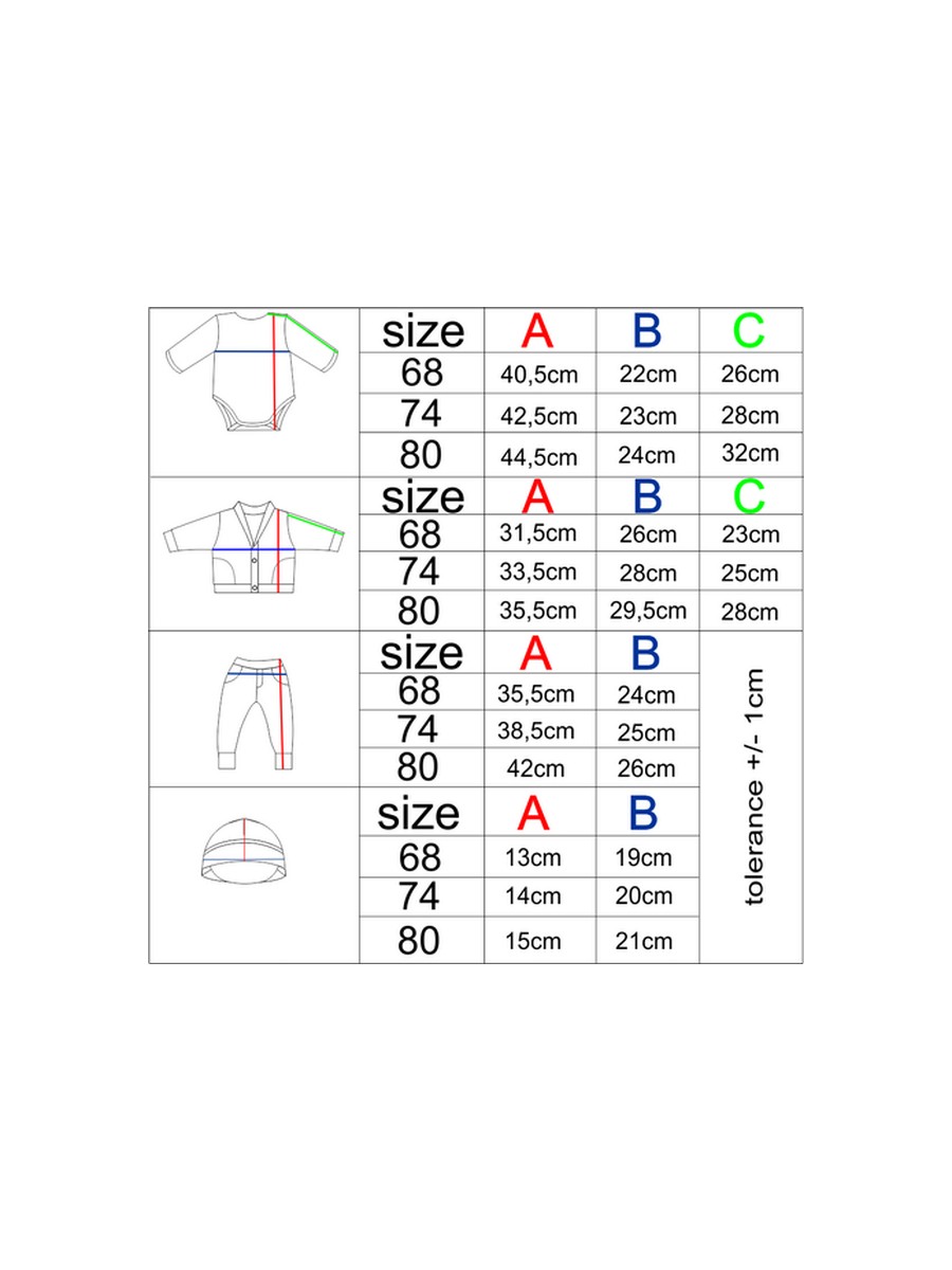 Elegancki Komplet czapka, bluza, spodnie, body dla chłopca Nicol