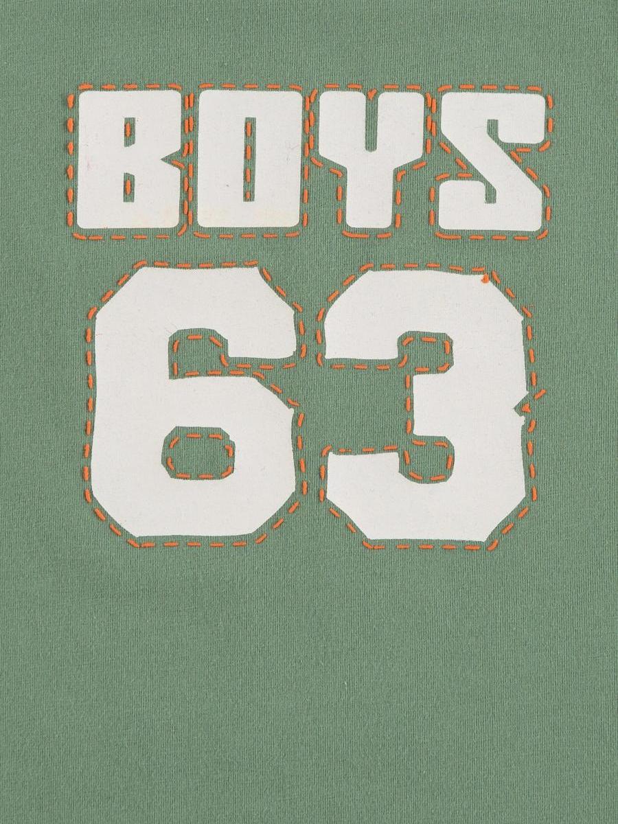 T-shirt chłopięcy, zielony, Boys 63, Lief