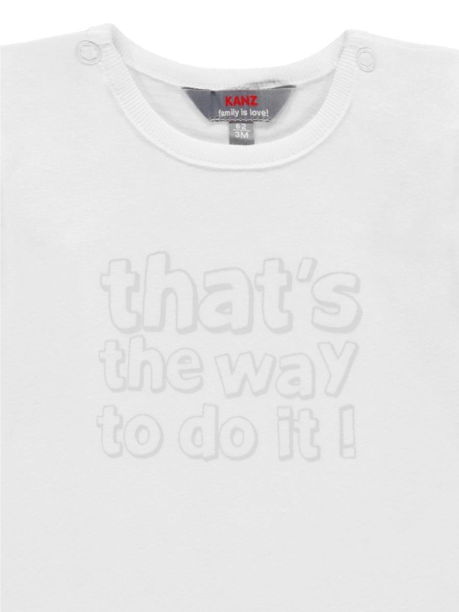 T-shirt niemowlęcy, biały, That's the way to do it!, Kanz