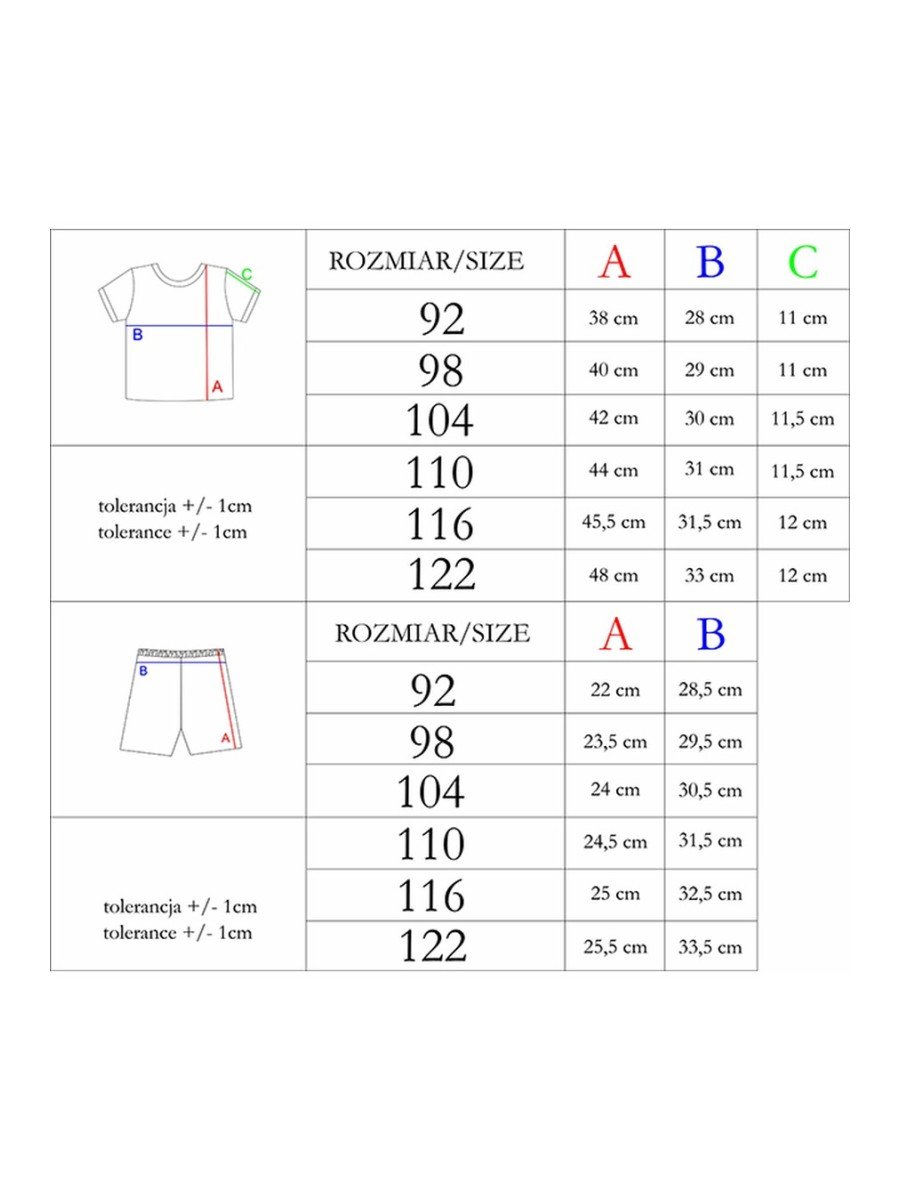 Komplet bluzka z krótkim rękawem + spodenki Nicol